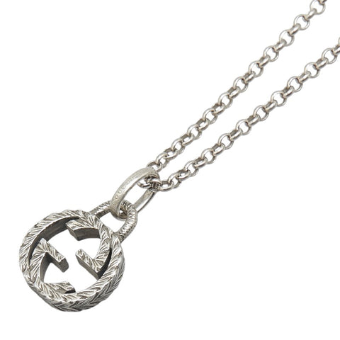 グッチ インターロッキングG ネックレス シルバー SV925 シルバー レディース GUCCI 【中古】