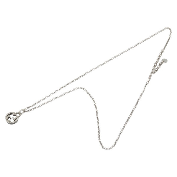 グッチ インターロッキングG ネックレス シルバー SV925 シルバー レディース GUCCI 【中古】