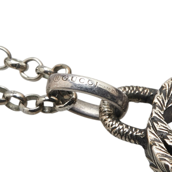 グッチ インターロッキングG ネックレス シルバー SV925 シルバー レディース GUCCI 【中古】