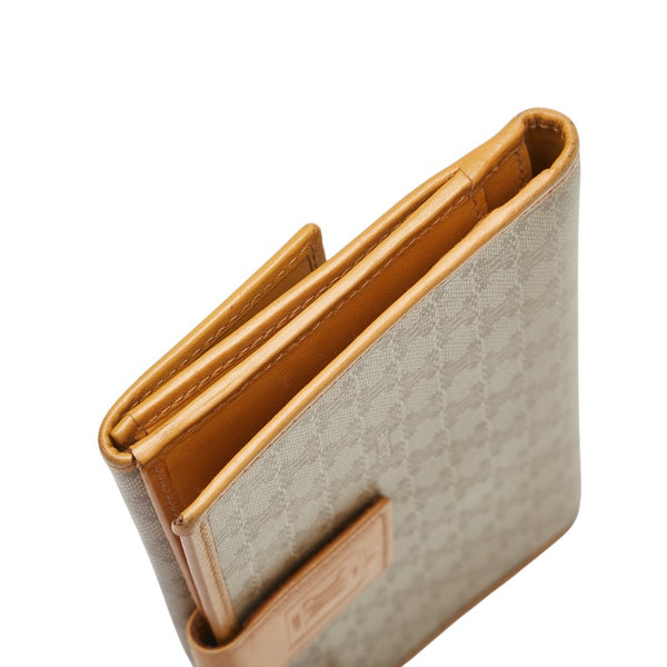 セリーヌ マカダム 長財布 ベージュ PVC レザー レディース CELINE 【中古】