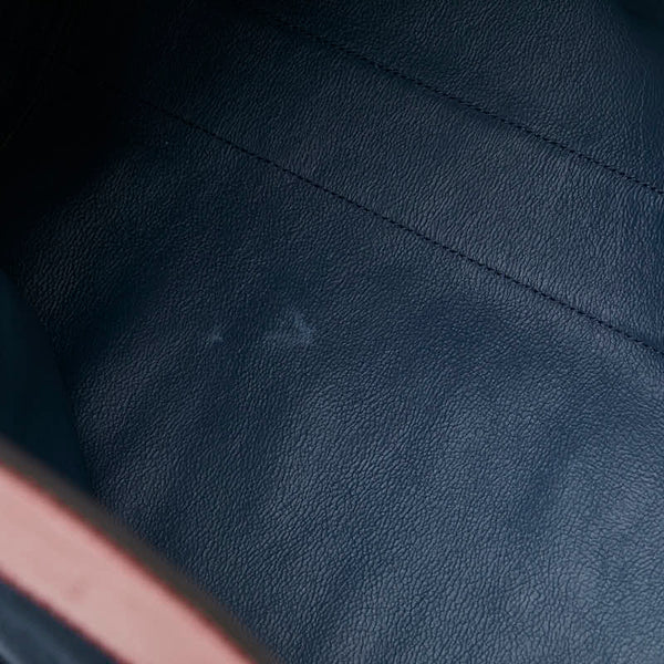 グッチ シェリーライン ラジャ タイガーヘッド チェーン トートバッグ ショルダーバッグ 537219 ネイビー レッド レザー スエード レディース GUCCI 【中古】