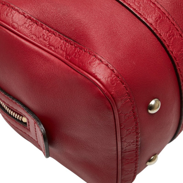 グッチ マイクロ グッチシマ ハンドバッグ ショルダーバッグ 2WAY 269876 レッド レザー レディース GUCCI 【中古】