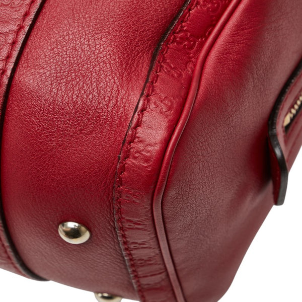 グッチ マイクロ グッチシマ ハンドバッグ ショルダーバッグ 2WAY 269876 レッド レザー レディース GUCCI 【中古】