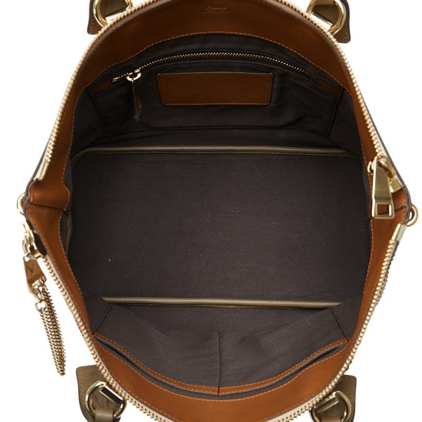 クロエ ハンドバッグ ショルダーバッグ 2WAY ブラウン レザー パイソン レディース Chloe 【中古】