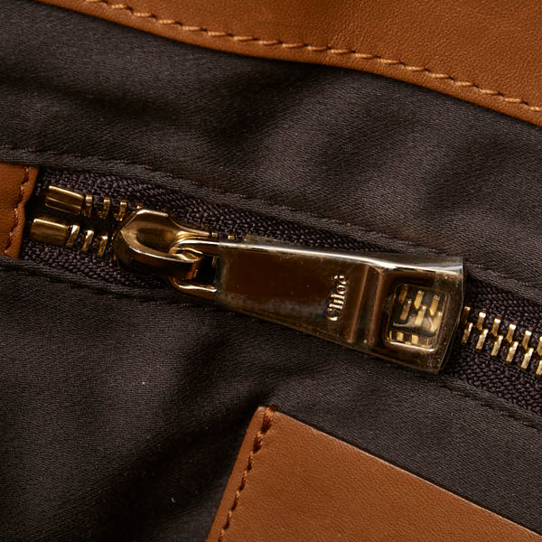 クロエ ハンドバッグ ショルダーバッグ 2WAY ブラウン レザー パイソン レディース Chloe 【中古】