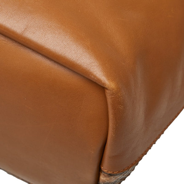 クロエ ハンドバッグ ショルダーバッグ 2WAY ブラウン レザー パイソン レディース Chloe 【中古】