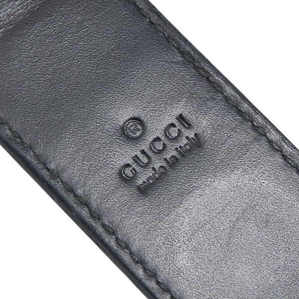 グッチ グッチシマ マネークリップ ブラック レザー メンズ GUCCI 【中古】