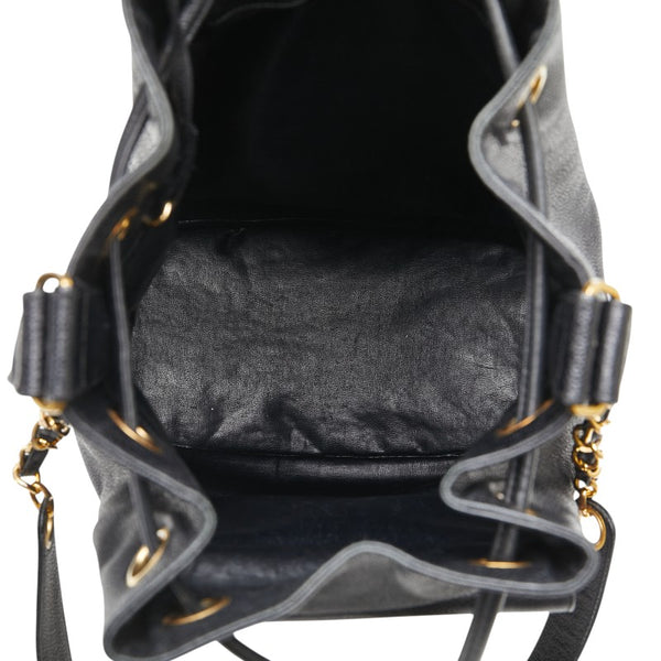 シャネル ココマーク 斜め掛け チェーン ショルダーバッグ ブラック キャビアスキン レディース CHANEL 【中古】