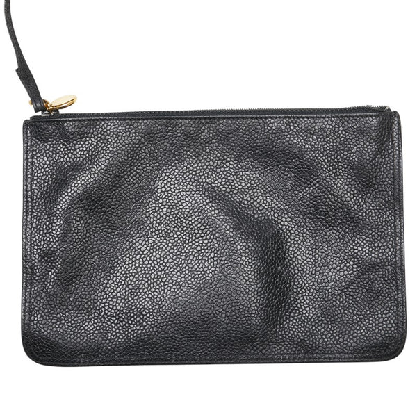 シャネル ココマーク 斜め掛け チェーン ショルダーバッグ ブラック キャビアスキン レディース CHANEL 【中古】