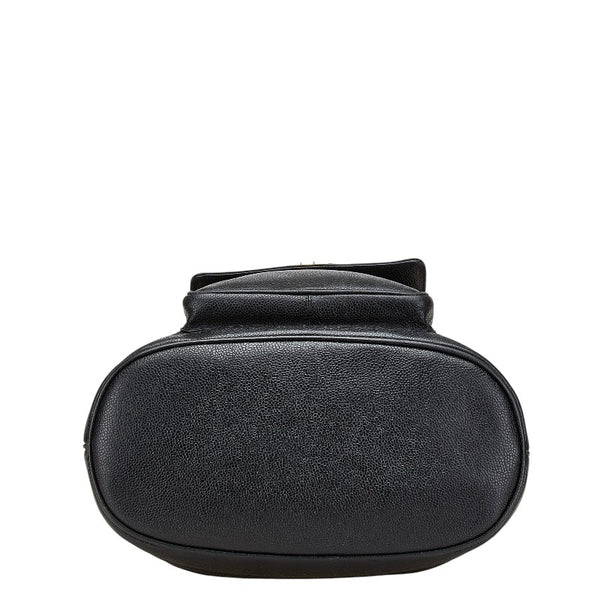 シャネル ココマーク 斜め掛け チェーン ショルダーバッグ ブラック キャビアスキン レディース CHANEL 【中古】