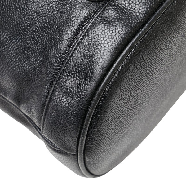 シャネル ココマーク 斜め掛け チェーン ショルダーバッグ ブラック キャビアスキン レディース CHANEL 【中古】