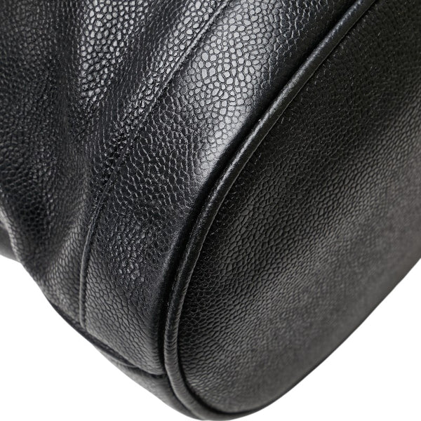 シャネル ココマーク 斜め掛け チェーン ショルダーバッグ ブラック キャビアスキン レディース CHANEL 【中古】