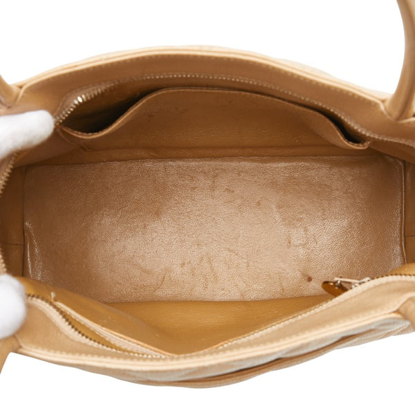 シャネル ココマーク マトラッセ 復刻トート トートバッグ ベージュ キャビアスキン レディース CHANEL 【中古】