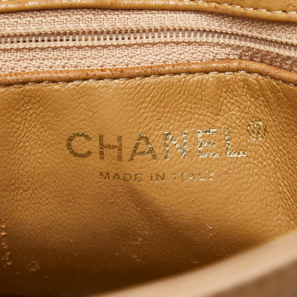 シャネル ココマーク マトラッセ 復刻トート トートバッグ ベージュ キャビアスキン レディース CHANEL 【中古】