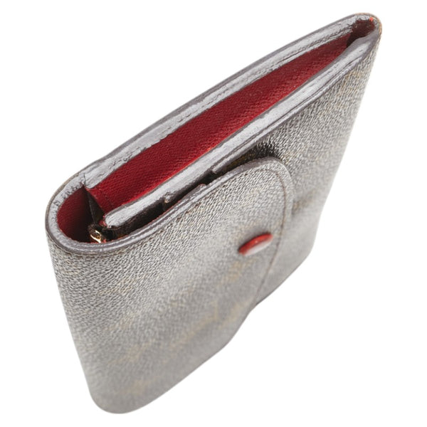 ルイ ヴィトン モノグラム ポルトフォイユ エミリー 長財布 M60136 ブラウン ルージュ PVC レザー レディース LOUIS VUITTON 【中古】