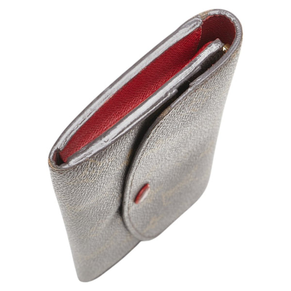 ルイ ヴィトン モノグラム ポルトフォイユ エミリー 長財布 M60136 ブラウン ルージュ PVC レザー レディース LOUIS VUITTON 【中古】