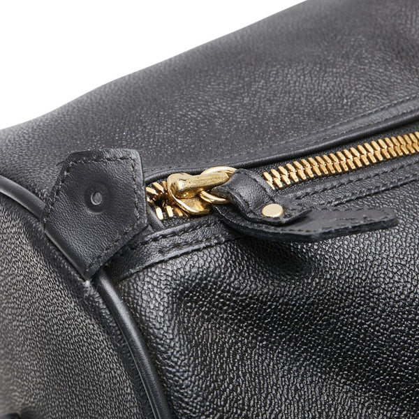 ヴェルサーチェ メデューサ ボストンバッグ ブラック レザー レディース VERSACE 【中古】