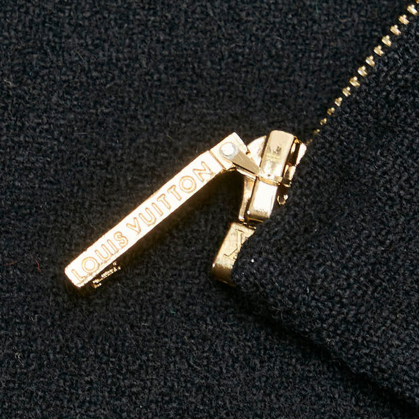 ルイ ヴィトン ジップアップブルゾン サイズ：36 ブラック ウール カシミヤ レディース LOUIS VUITTON 【中古】