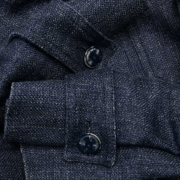 シャネル ココマークボタン レース ジャケット サイズ：38 P17259V09669 インディゴブルー リネン レディース CHANEL 【中古】