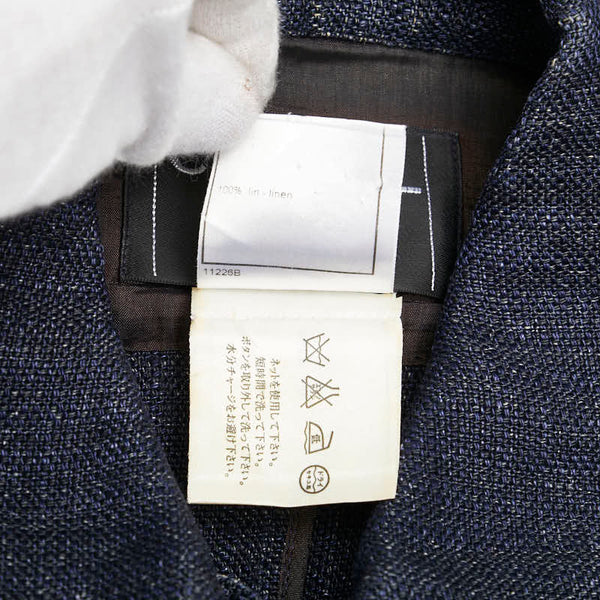 シャネル ココマークボタン レース ジャケット サイズ：38 P17259V09669 インディゴブルー リネン レディース CHANEL 【中古】