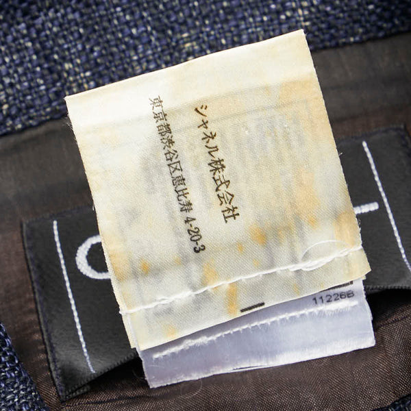 シャネル ココマークボタン レース ジャケット サイズ：38 P17259V09669 インディゴブルー リネン レディース CHANEL 【中古】