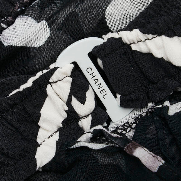 シャネル ココマーク 総柄 キャミソール サイズ：44 P23470W0334 ブラック ホワイト ナイロン スパンデックス レディース CHANEL 【中古】