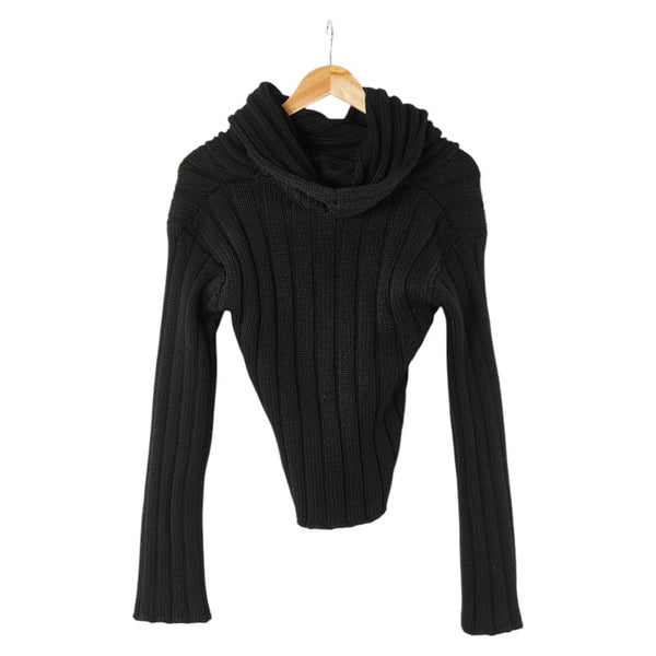 シャネル ニット セーター タートルネック サイズ：38 P14413V00672 ブラック ウール レディース CHANEL 【中古】