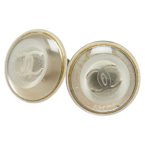 シャネル ココマーク ピアス シルバー メタル プラスチック レディース CHANEL 【中古】