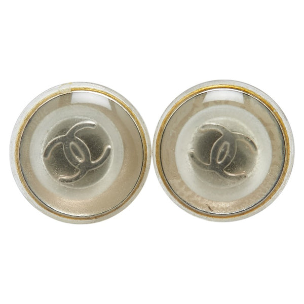 シャネル ココマーク ピアス シルバー メタル プラスチック レディース CHANEL 【中古】