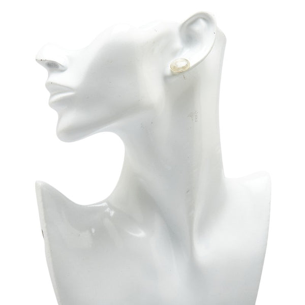 シャネル ココマーク ピアス シルバー メタル プラスチック レディース CHANEL 【中古】