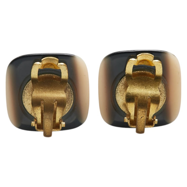 シャネル ココマーク イヤリング ゴールド ブラック ベージュ メッキ レディース CHANEL 【中古】