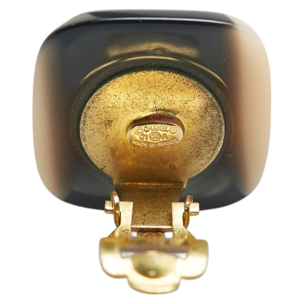 シャネル ココマーク イヤリング ゴールド ブラック ベージュ メッキ レディース CHANEL 【中古】