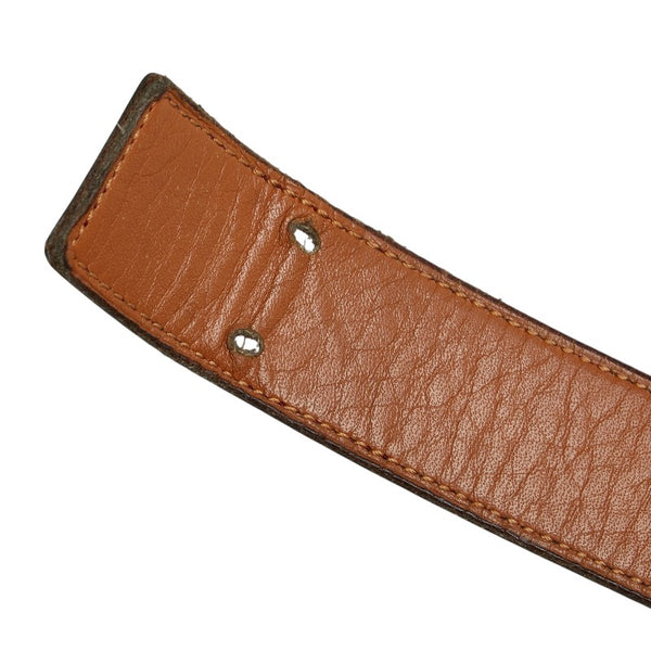 エルメス コンスタンスH ベルト ボルドー ワインレッド ボックスカーフ メンズ HERMES 【中古】