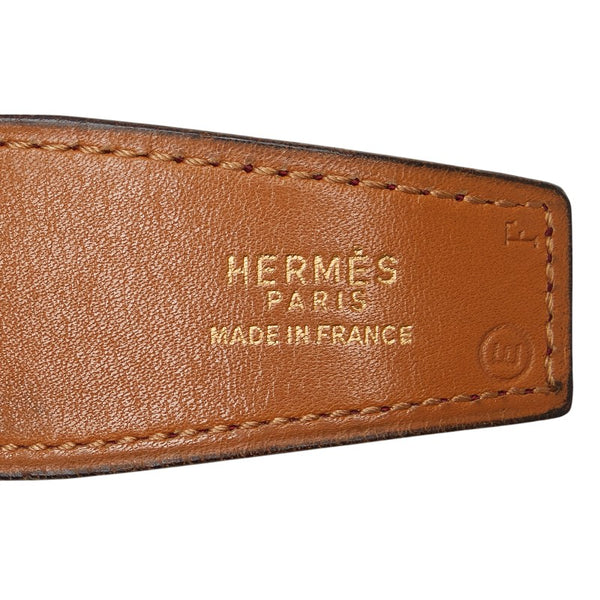 エルメス コンスタンスH ベルト ボルドー ワインレッド ボックスカーフ メンズ HERMES 【中古】