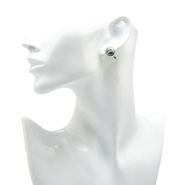 シャネル ココマーク イヤリング シルバー ブルー メタル レディース CHANEL 【中古】