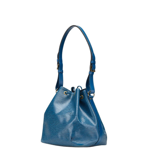 ルイ ヴィトン エピ プチノエ ワンショルダーバッグ ハンドバッグ M44105 トレドブルー  レザー レディース LOUIS VUITTON 【中古】