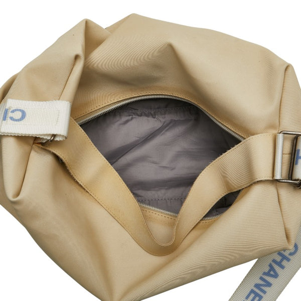 シャネル スポーツライン ハンドバッグ ショルダーバッグ ベージュ ナイロン レディース CHANEL 【中古】