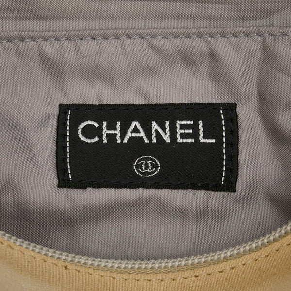 シャネル スポーツライン ハンドバッグ ショルダーバッグ ベージュ ナイロン レディース CHANEL 【中古】