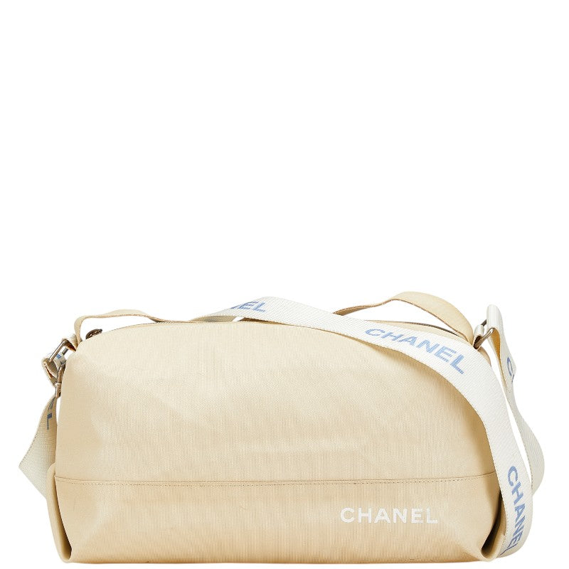シャネル スポーツライン ハンドバッグ ショルダーバッグ ベージュ ナイロン レディース CHANEL 【中古】