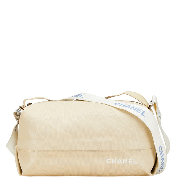 シャネル スポーツライン ハンドバッグ ショルダーバッグ ベージュ ナイロン レディース CHANEL 【中古】