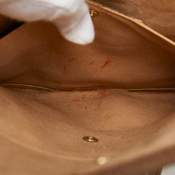 グッチ オールドグッチ GGスプリーム シェリーライン クラッチバッグ セカンドバッグ ベージュ マルチカラー PVC レザー レディース GUCCI 【中古】