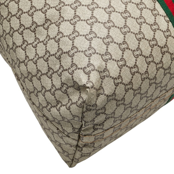 グッチ グッチプラス GGプラス ボストンバッグ ベージュ マルチカラー PVC レザー レディース GUCCI 【中古】