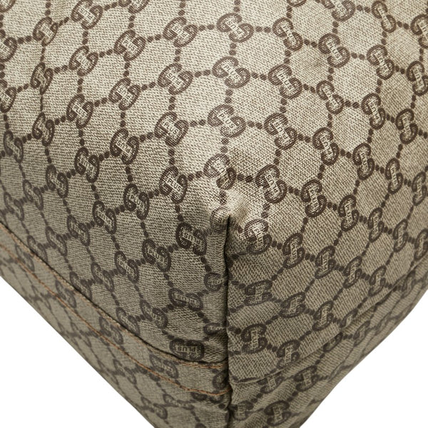 グッチ グッチプラス GGプラス ボストンバッグ ベージュ マルチカラー PVC レザー レディース GUCCI 【中古】