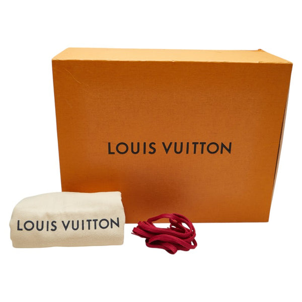 ルイ ヴィトン サークルロゴ スニーカー サイズ：6 1/2 ピンク レザー レディース LOUIS VUITTON 【中古】
