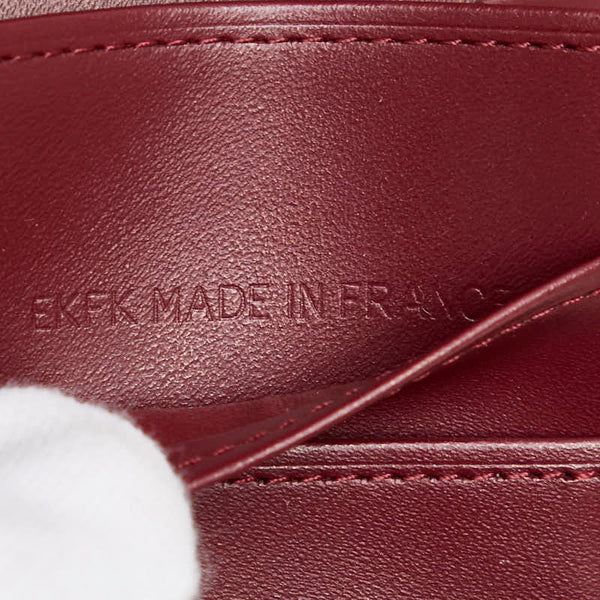 カルティエ トリニティ 二つ折り財布 ハンドバッグ ブラック レザー レディース CARTIER 【中古】