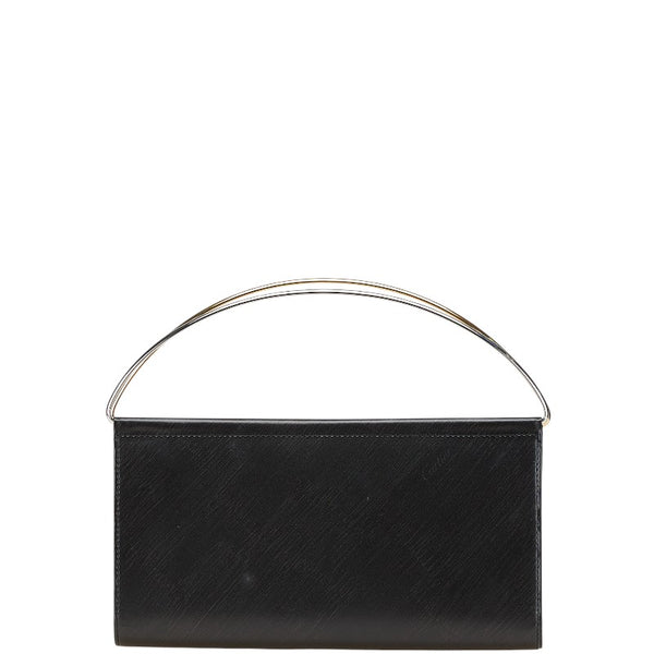 カルティエ トリニティ 二つ折り財布 ハンドバッグ ブラック レザー レディース CARTIER 【中古】