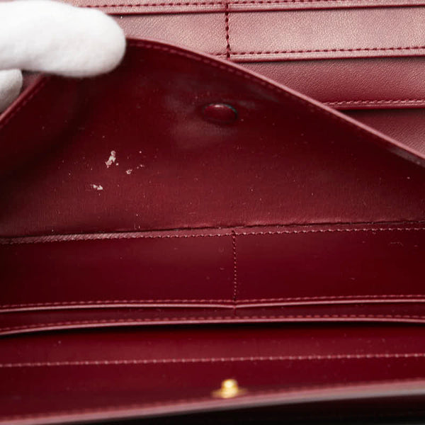 カルティエ トリニティ 二つ折り財布 ハンドバッグ ブラック レザー レディース CARTIER 【中古】