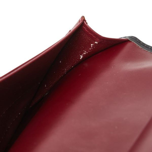 カルティエ トリニティ 二つ折り財布 ハンドバッグ ブラック レザー レディース CARTIER 【中古】