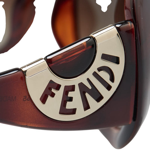 フェンディ サングラス FS5065 ブラウン プラスチック レディース FENDI 【中古】