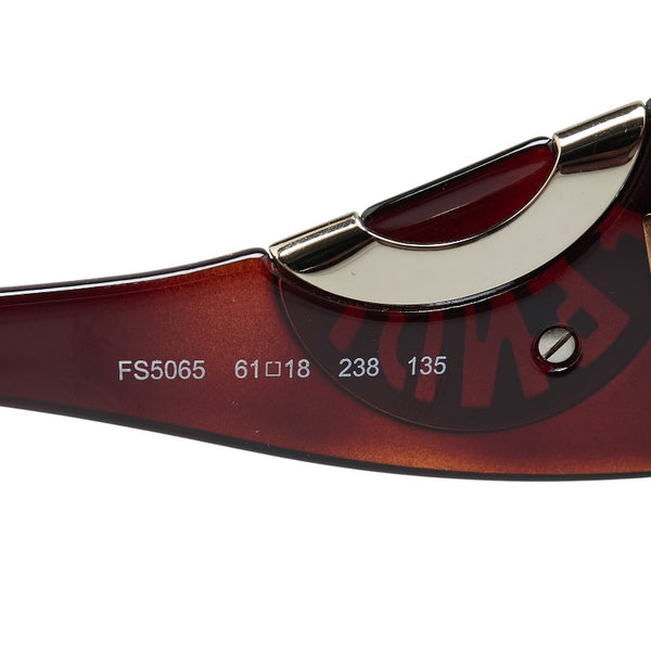 フェンディ サングラス FS5065 ブラウン プラスチック レディース FENDI 【中古】